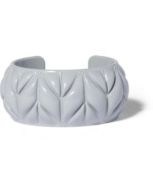 Miu Miu Armband Mit Matelassé-Motiv, Damen, Größe - Weiß