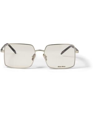 Miu Miu Runway Sonnenbrille, Damen - Weiß