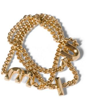 Miu Miu Ring Aus Metall, Damen, Größe - Mettallic