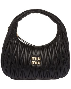 Miu Miu Borsa Hobo Wander - Nero
