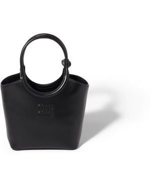 Miu Miu Sac Ivy En Cuir, Femme - Noir