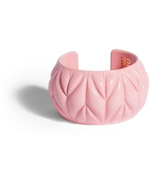 Miu Miu Bracciale Con Motivo Matelassé Donna Taglia - Rosa