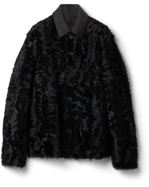 Miu Miu Soprabito Monopetto Reversibile - Nero