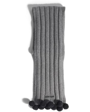 Miu Miu Sciarpa - Grigio