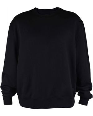 Amiri Cotton Sweatshirt With Embroidered Logo - Black