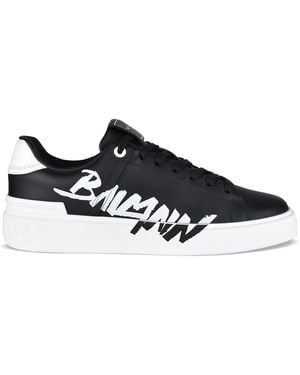 Balmain B-Court Trainers - Black