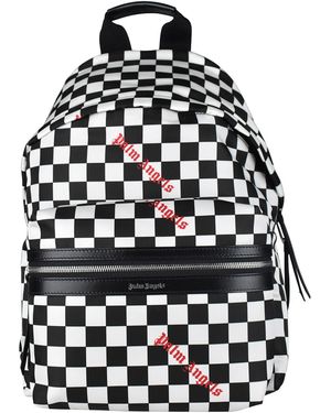 Palm Angels Backpack A Scacchiera Di - Nero