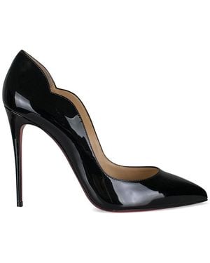 Christian Louboutin Hot Chick 100 Psychic Patent-leather Courts - Black