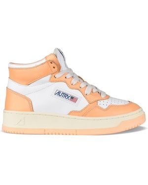 Autry Sneakers Medalist Mid - Rosa