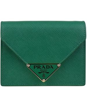 Prada Portacarte a tracolla - Verde