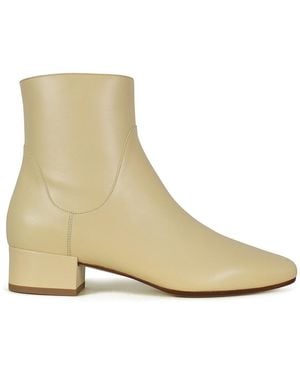 Francesco Russo Leather Boots - Natural
