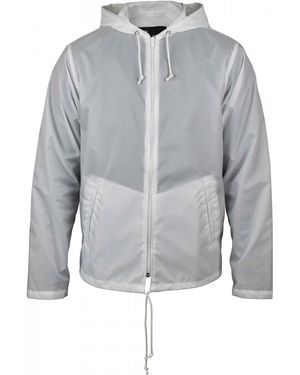 Comme des Garçons Waterproof Nylon Jacket With Beatles Print - Grey