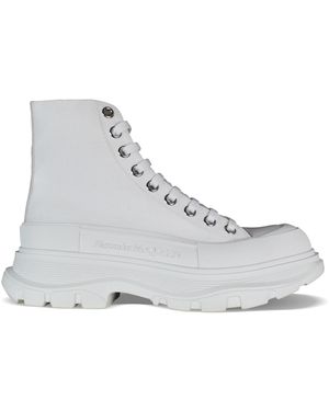 McQueen Tread Slick Canvas Shoe - White