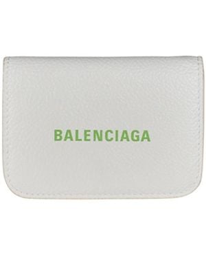 Balenciaga Wallet Cash Mini - Blanc
