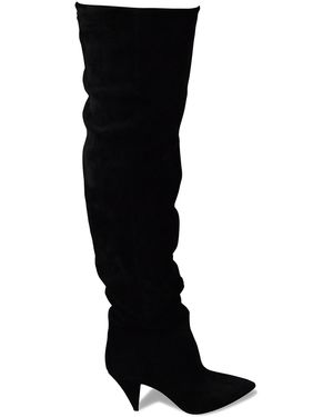 Saint Laurent Era 85 Over-The-Knee Boots - Black