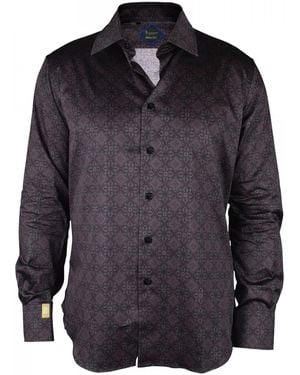 Billionaire Ls Milano Floral Geometric Shirt - Multicolor
