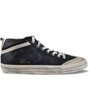 Golden Goose Deluxe Brand Mid Star Sneakers - Black