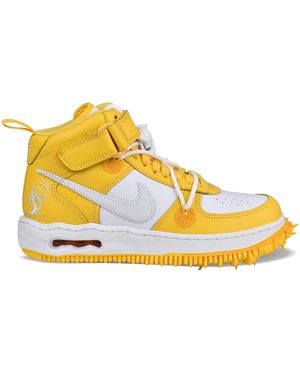 NIKE X OFF-WHITE X Off- Air Force 1 Mid Sp Trainers - Yellow
