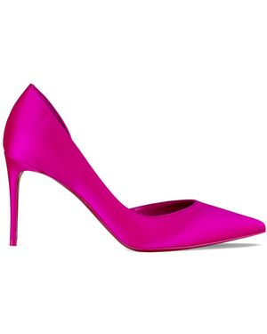 Christian Louboutin Iriza 85 Satin Court Shoes - Pink