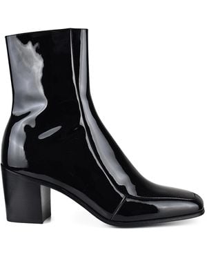 Saint Laurent Stivaletti Beau in vernice - Nero