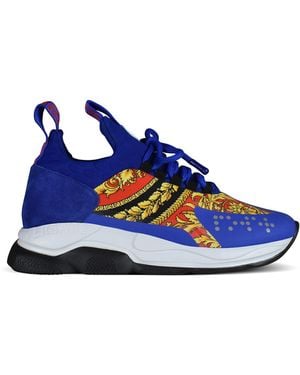 Versace Sneakers Chain Reaction - Blau