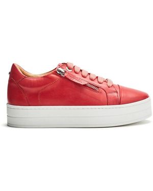 Moda In Pelle Abbiy Coral Leather - Red