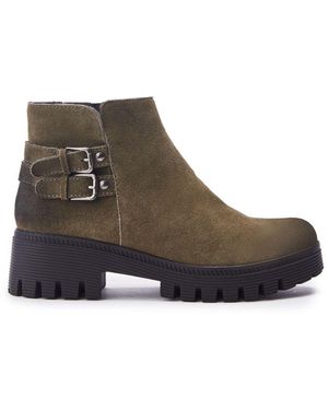 Moda In Pelle Ovah Khaki Suede - Brown