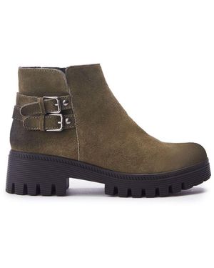 Moda In Pelle Ovah Khaki Suede - Brown