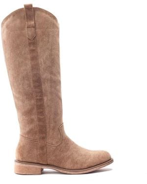 b.soleful Goldina Khaki Alcantara - Brown