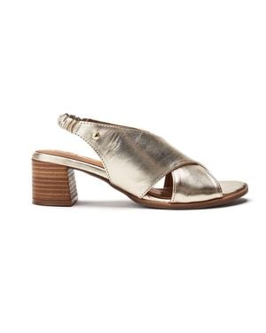 Moda In Pelle Prinia Champagne Leather - Metallic