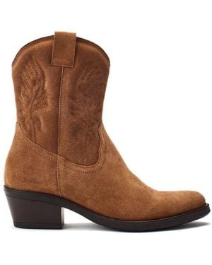 Moda In Pelle Bletchley Suede - Brown