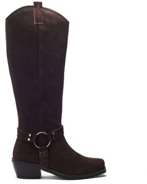 Shoon Sh Gallant Dark Suede - Black