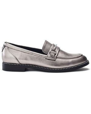 Moda In Pelle Kinzey Pewter Leather - Grey