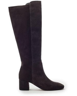 Moda In Pelle Serrafina Dark Suede - Black