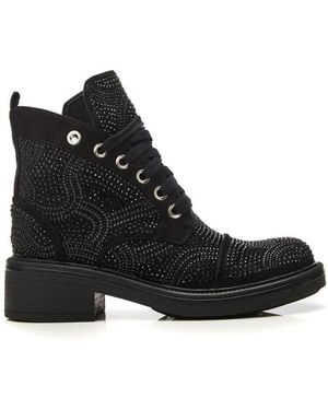 Moda In Pelle Aleyza Jet Alcantara - Black