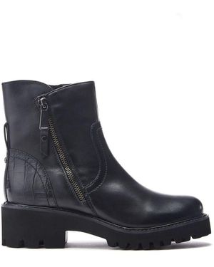 Moda In Pelle Zipster Leather - Blue