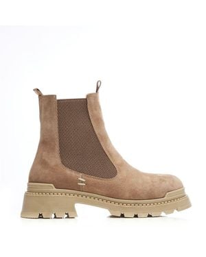 Shoon Sh Anika Cream Suede - Brown