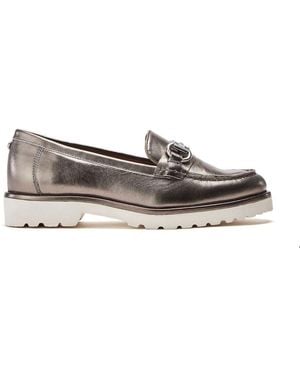 Moda In Pelle Emori Pewter Leather - Grey