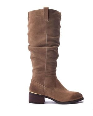 Moda In Pelle Raissa Taupe Suede - Brown