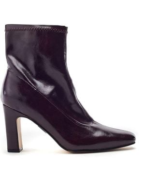 Moda In Pelle Padra Burgundy Patent - Purple