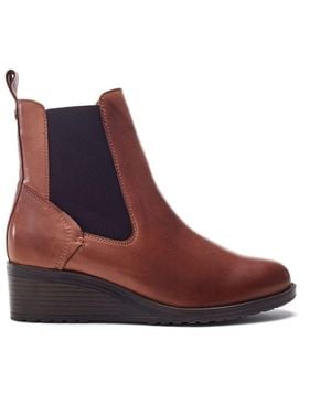 Moda In Pelle Bezzie Wedge Leather - Brown