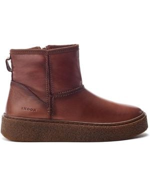 Shoon Sh Immy Dark Leather - Brown