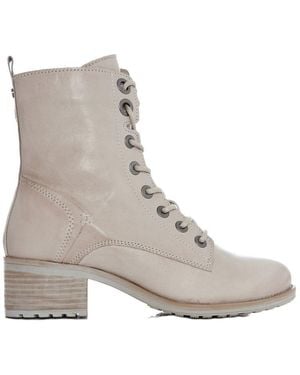 Moda In Pelle Bezzie Cream Leather - Grey