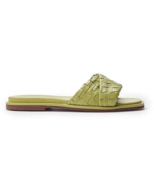 Moda In Pelle Jina Lime Leather - Green