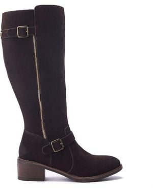 Moda In Pelle Senlis Dark Suede - Blue