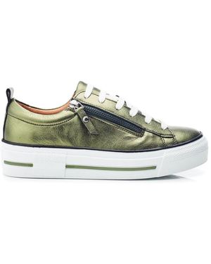 Moda In Pelle Filician Metallic Leather - Green