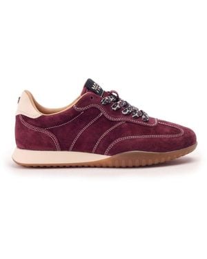 Moda In Pelle Aveline Burgundy Suede - Purple