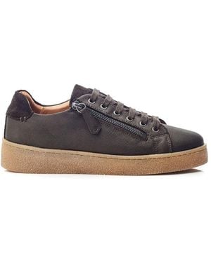 Shoon Sh Elston Khaki Leather - Blue