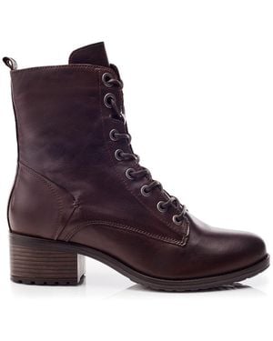 Moda In Pelle Bezzie Dark Leather - Purple