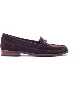 Moda In Pelle Emella Dark Suede - Purple